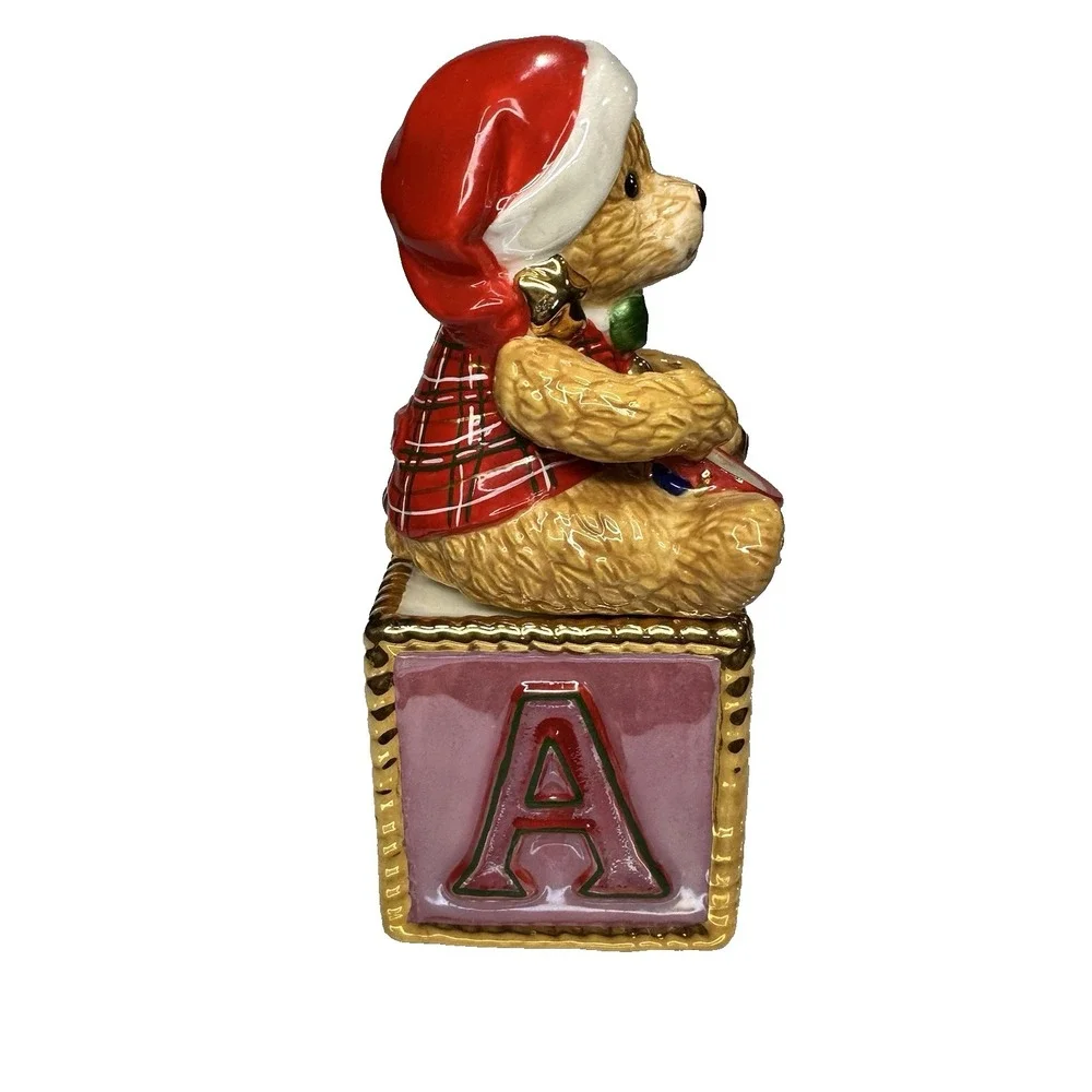 Christopher Radko Noel Bear‎ Salt & Pepper Shaker 🎄 Retired – Pre‑Owned Good